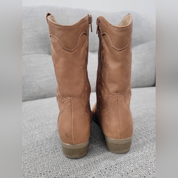 Cognac Dolce Vita Lorde Cowboy boots size1 - Picture 8 of 12